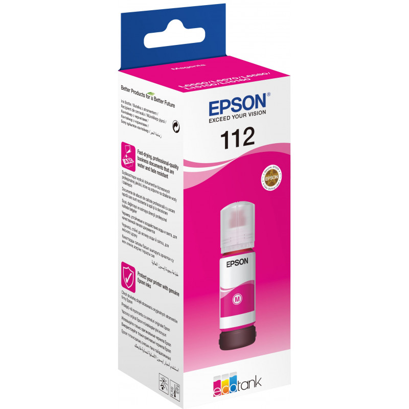Bouteille d'encre Originale Epson EcoTank 112 / Magenta - Epson - photo 1