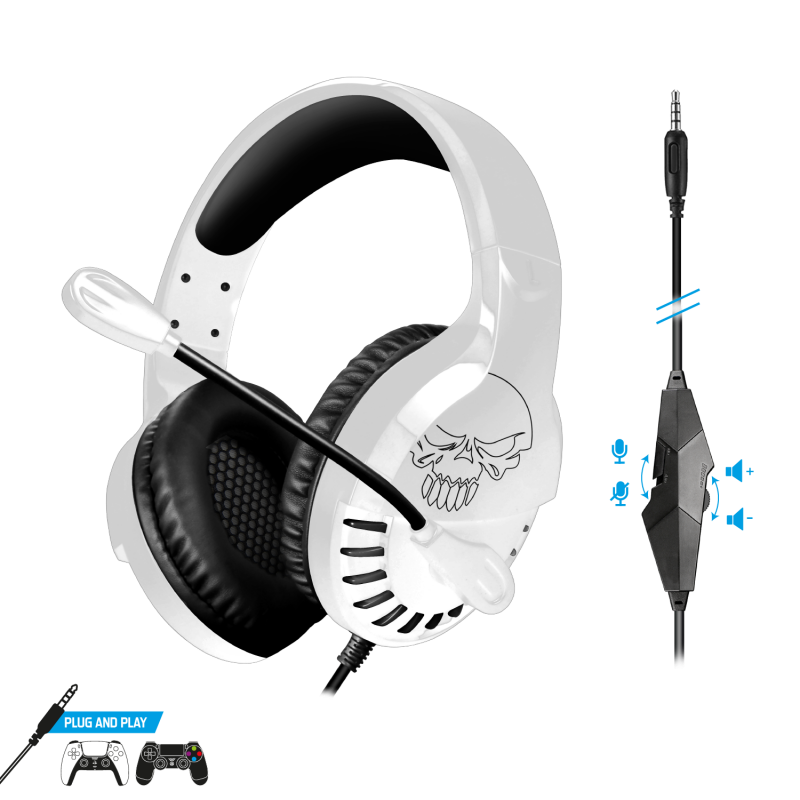 Casque Gaming Spirit of Gamer PRO-H3 /  PS4 / PS5 / Blanc - Spirit of Gamer - photo 2