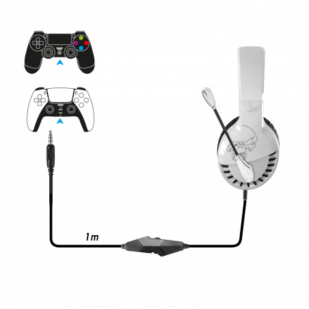 Casque Gaming Spirit of Gamer PRO-H3 /  PS4 / PS5 / Blanc - Spirit of Gamer - photo 12