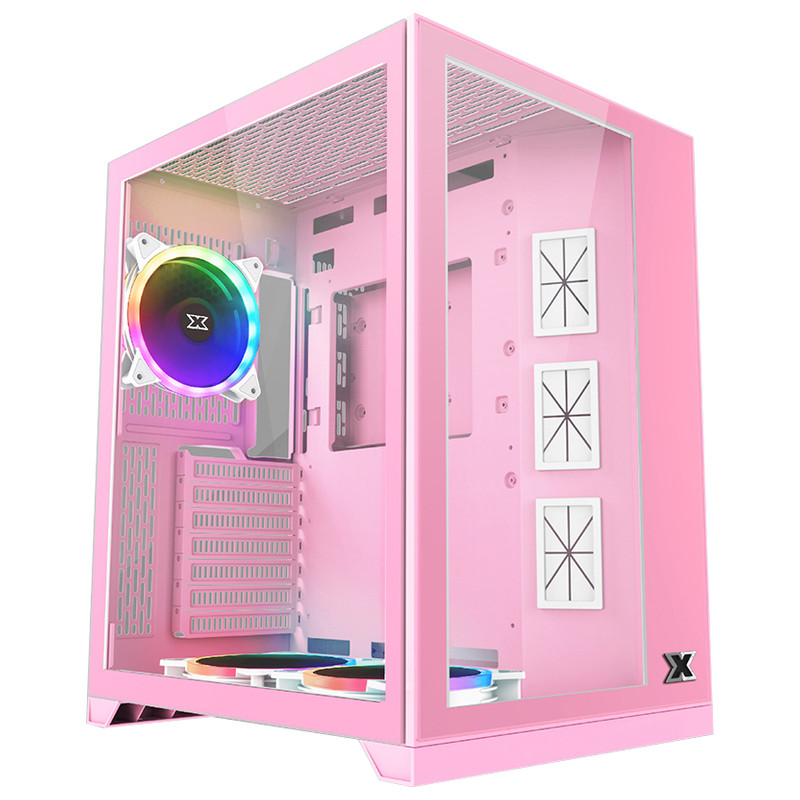 Boîtier Gamer Xigmatek Aquarius S Queen Moyen Tour Rose RGB - photo 1