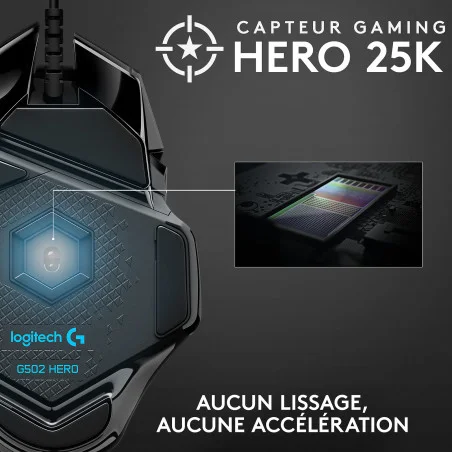 Souris filaire Gaming Logitech G502 Hero - Logitech - photo 17