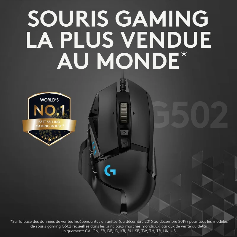 Souris filaire Gaming Logitech G502 Hero - Logitech - photo 3
