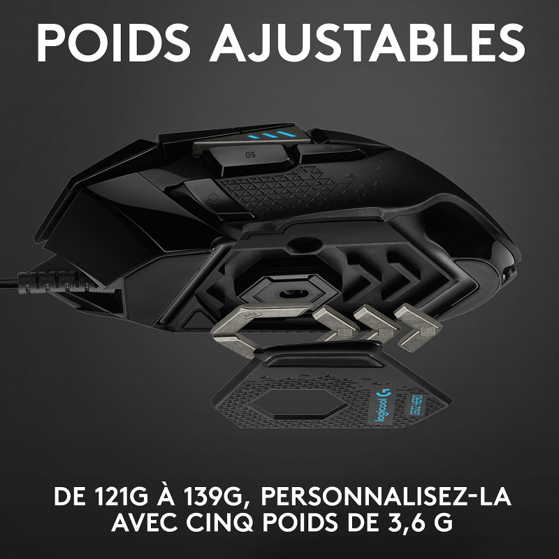 Souris filaire Gaming Logitech G502 Hero - Logitech - photo 5