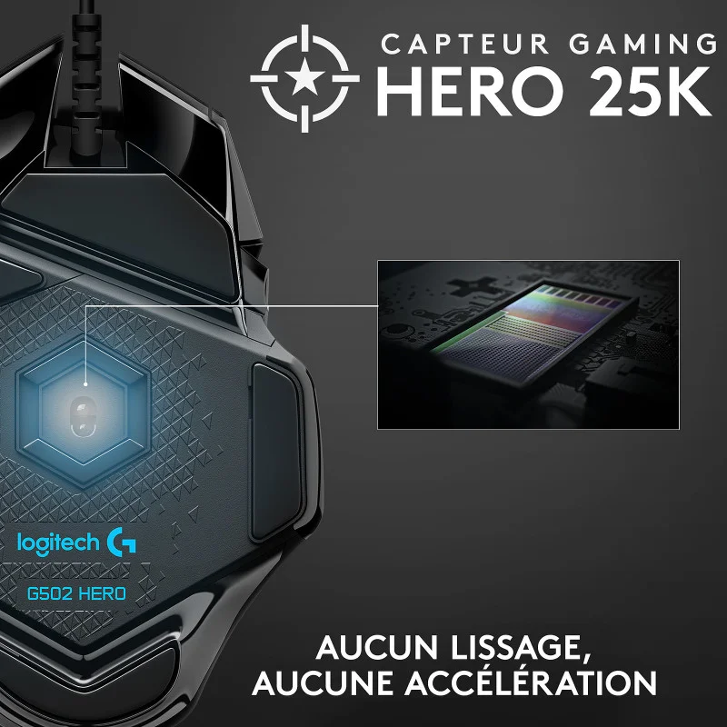 Souris filaire Gaming Logitech G502 Hero - Logitech - photo 6