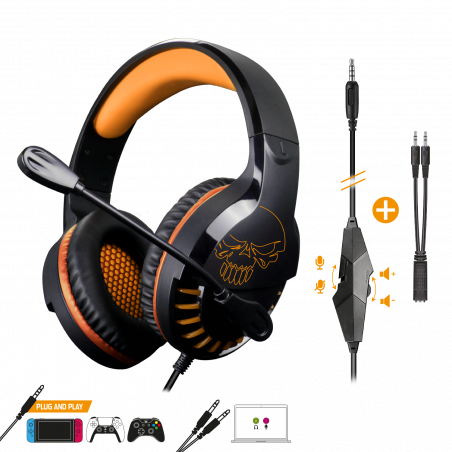 Casque Gaming Spirit of Gamer PRO-H3 / Orange et Noir - Spirit of Gamer - photo 8