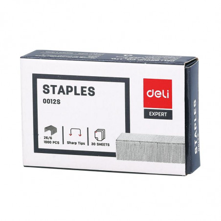 1000x Agrafes Deli E0012S / 26/6 / 6mm - photo 5