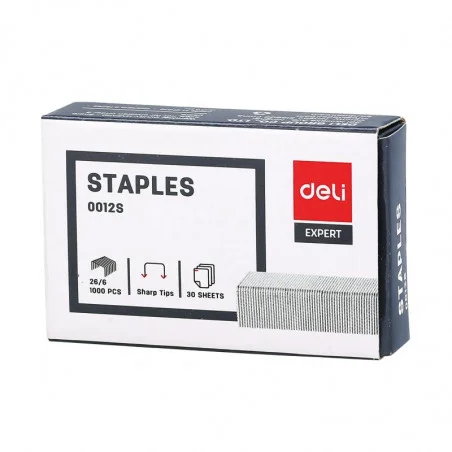 1000x Agrafes Deli E0012S / 26/6 / 6mm - photo 5