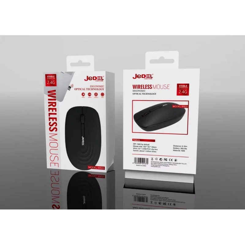 Souris sans fil JeDEL W620 / Noir / Silencieuse - photo 2