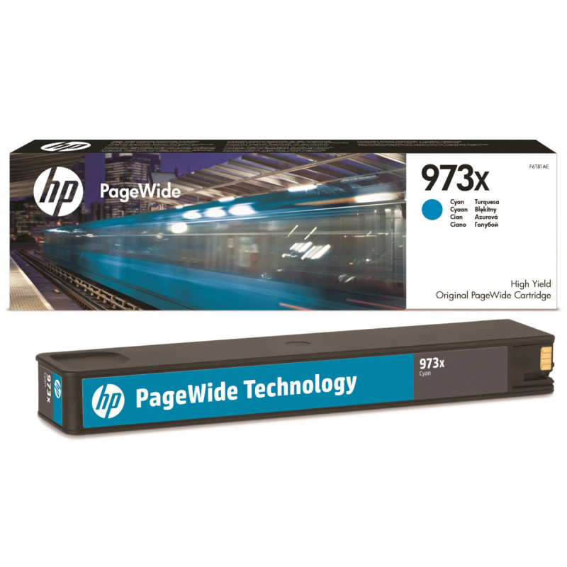 Cartouche PageWide grande capacité Originale HP 973X / Cyan - HP - photo 1