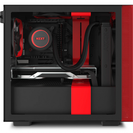 Boitier Gamer NZXT H210 / Noir et Rouge - photo 9