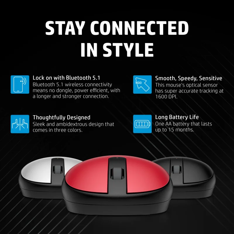 Souris sans fil Bluetooth HP 240  Noir - HP - photo 6