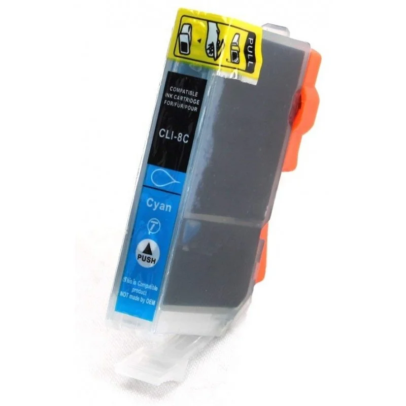CARTOUCHE ADAPTABLE CANON CLI-8C / CYAN - Compatible Canon - photo 2