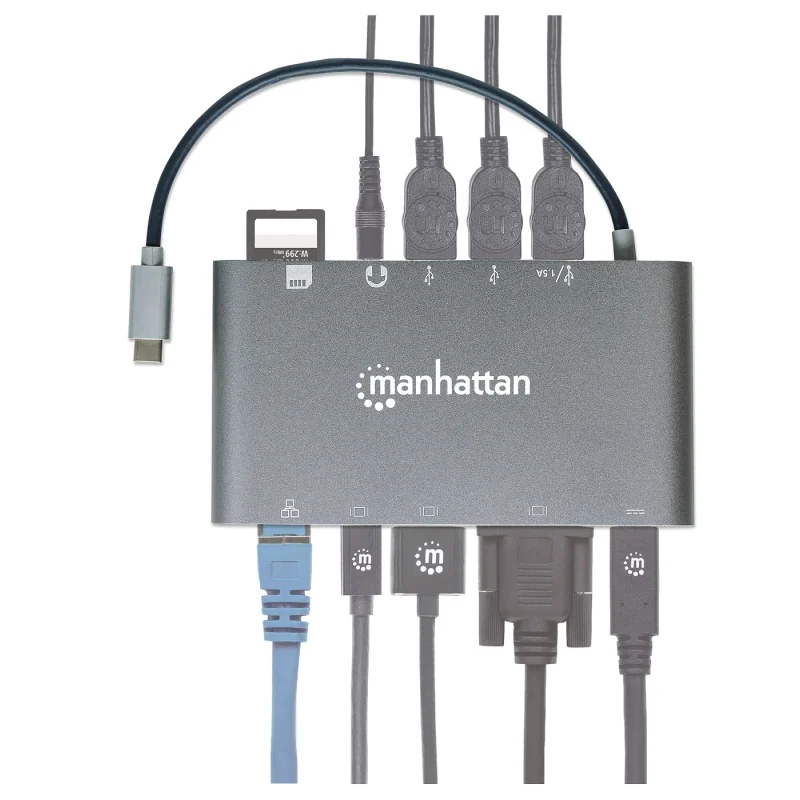 Station d'Accueil 11 en 1 USB-C SuperSpeed Manhattan - photo 3