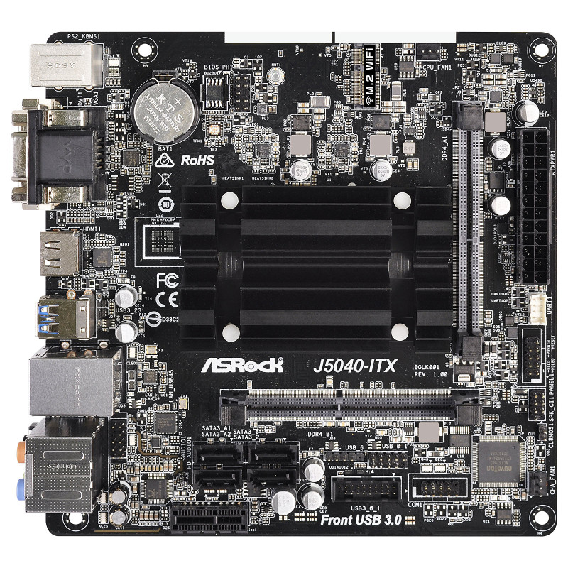 Carte mère ASRock J5040-ITX / Mini-ITX / DDR4 / Avec processeur Intel Pentium Silver J5040 - Intel - photo 3