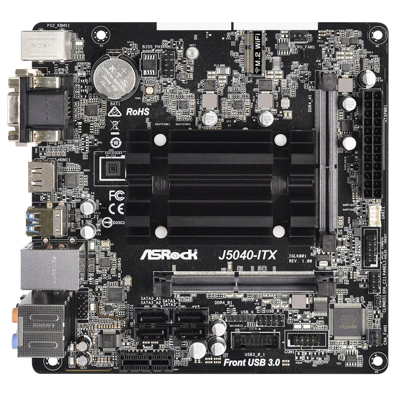 Carte mère ASRock J5040-ITX / Mini-ITX / DDR4 / Avec processeur Intel Pentium Silver J5040 - Intel - photo 3