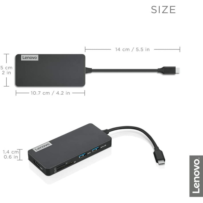 Hub USB-C Lenovo GX90T77924 / 7x Ports - Lenovo - photo 5