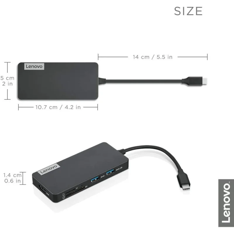 Hub USB-C Lenovo GX90T77924 / 7x Ports - Lenovo - photo 5