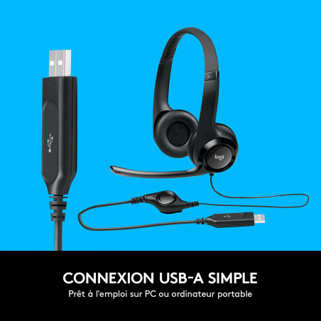 Casque-micro USB Logitech H390 / Noir - Logitech - photo 14