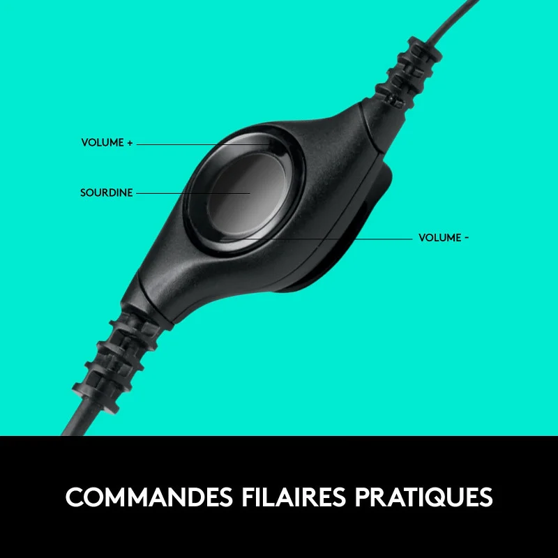 Casque-micro USB Logitech H390 / Noir - Logitech - photo 4