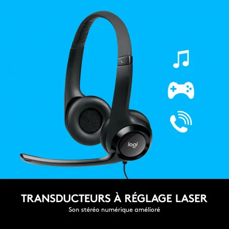 Casque-micro USB Logitech H390 / Noir - Logitech - photo 10