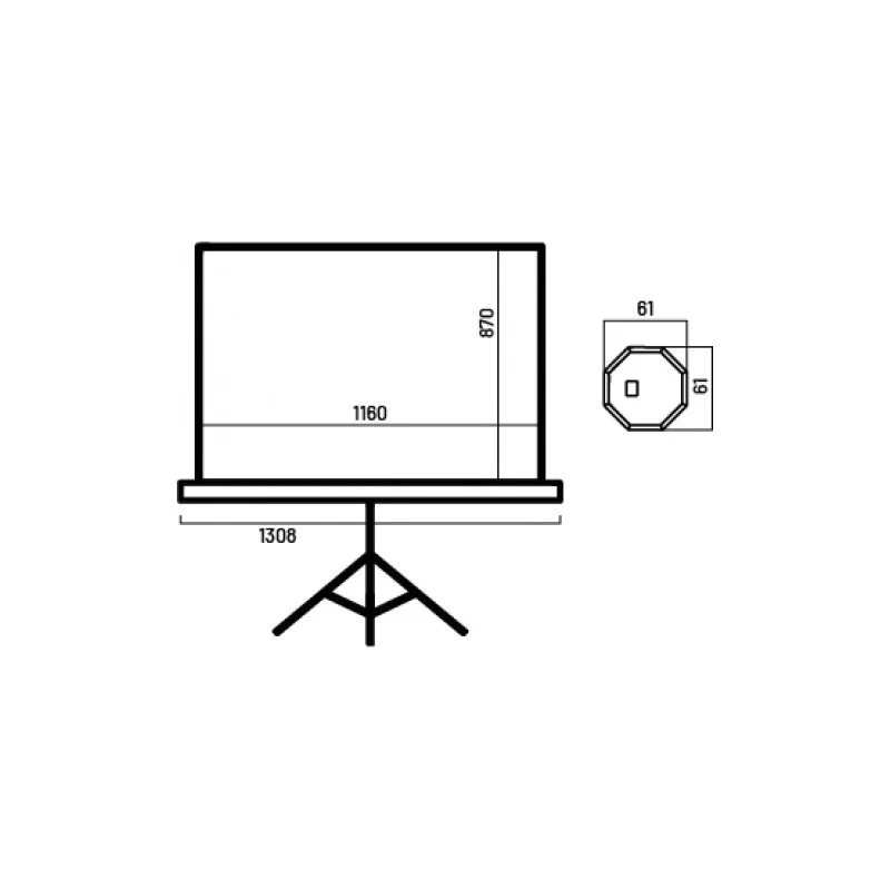 Ecran de projection Overmax 60" / 87 x 116cm - photo 3