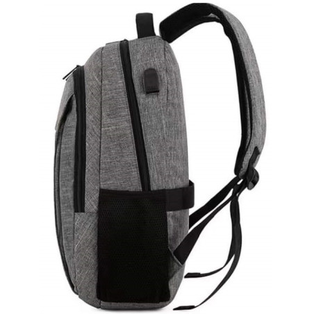 SAC A DOS  16.1" +PORT USB -SWISS / GRIS - photo 7