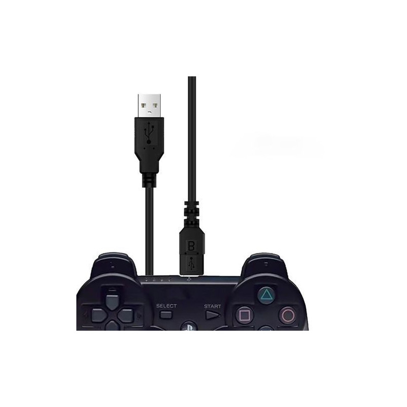 Câble USB POUR PS3 / 1.5M / NOIR - photo 3