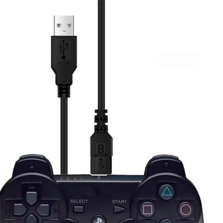 Câble USB POUR PS3 / 1.5M / NOIR - photo 4