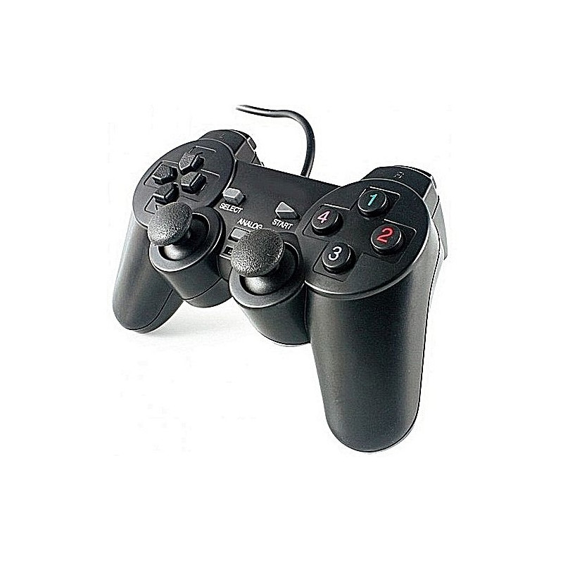 Manette de Jeux USB avec Analogue / Noir - photo 1
