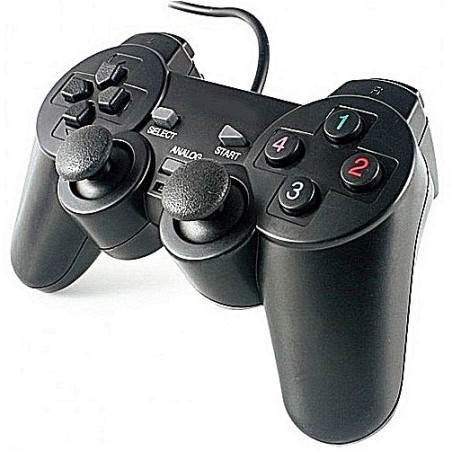 Manette de Jeux USB avec Analogue / Noir - photo 3