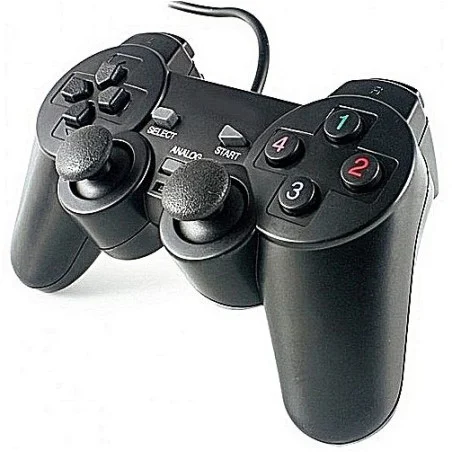 Manette de Jeux USB avec Analogue / Noir - photo 3