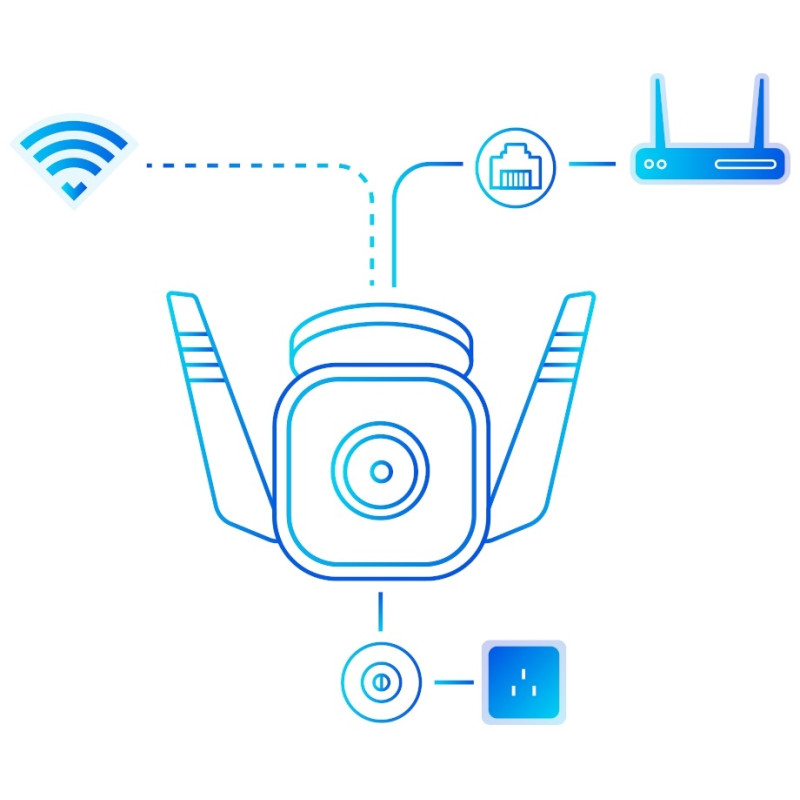 Caméra de surveillance d'extérieure TP-LINK TAPO C310 / WiFi / Full HD / 3MP - TP-Link - photo 4