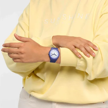 Montre Mixte Swatch Violet Verbena SUON716 - photo 11