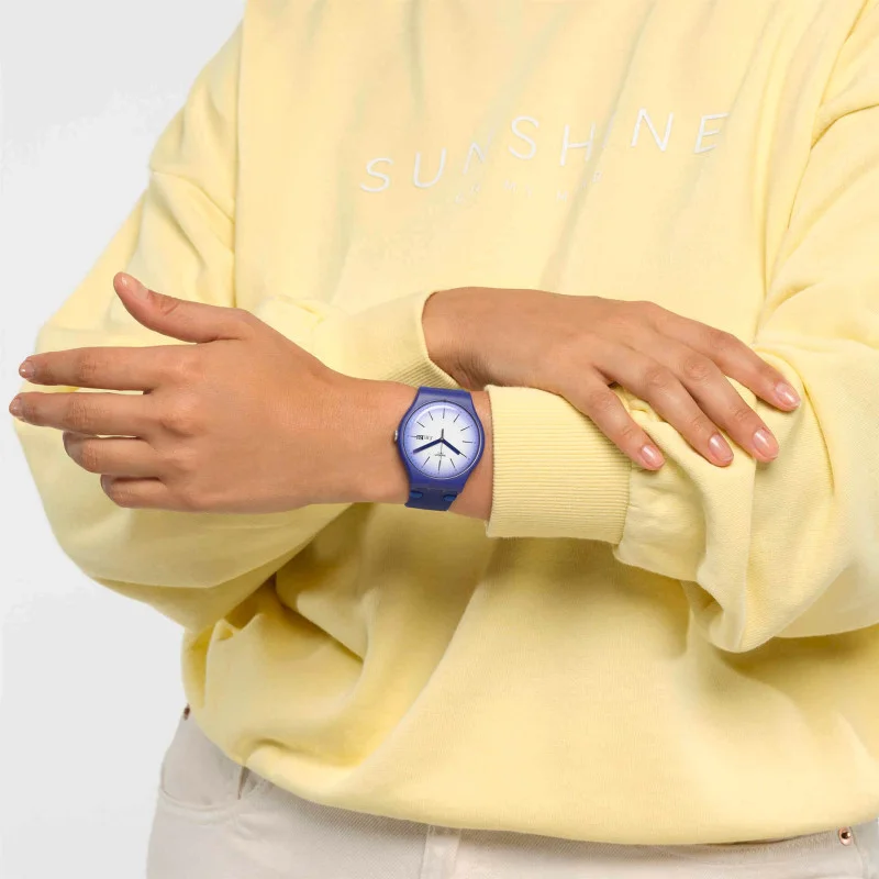 Montre Mixte Swatch Violet Verbena SUON716 - photo 4