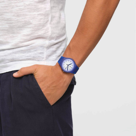 Montre Mixte Swatch Violet Verbena SUON716 - photo 7