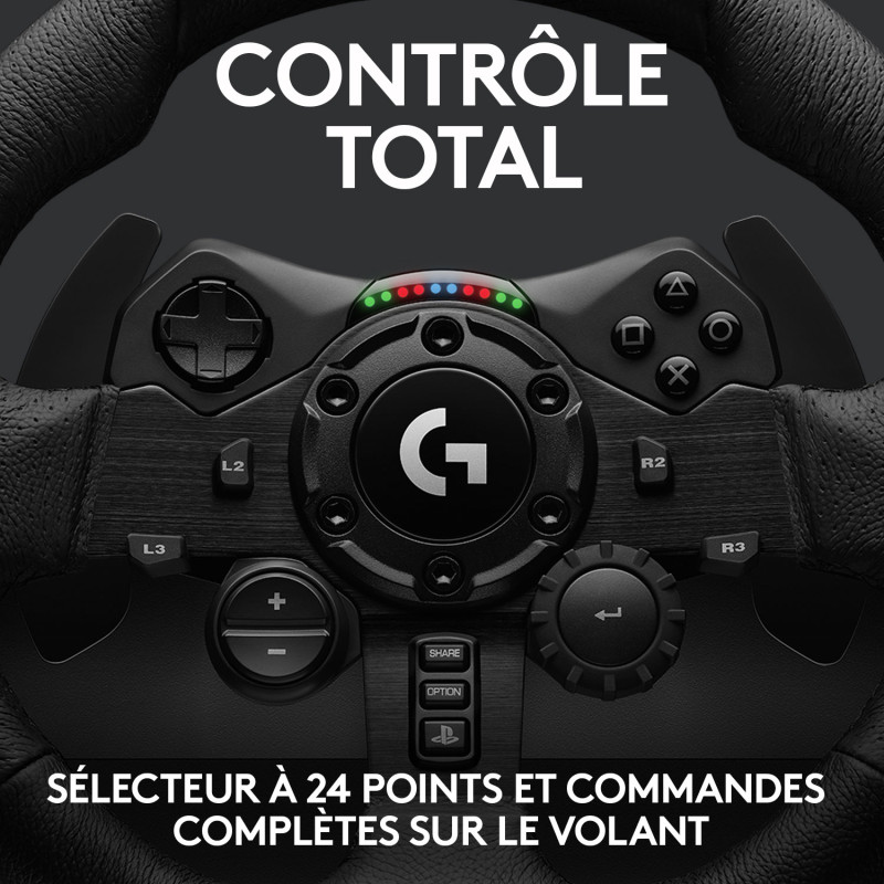 Volant de course avec pédales Logitech G G923 pour PC / PlayStation 4 & 5 - Logitech - photo 2