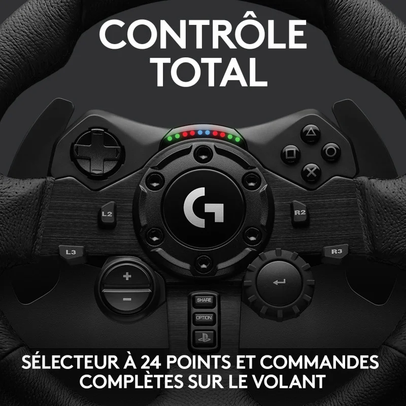 Volant de course avec pédales Logitech G G923 pour PC / PlayStation 4 & 5 - Logitech - photo 2
