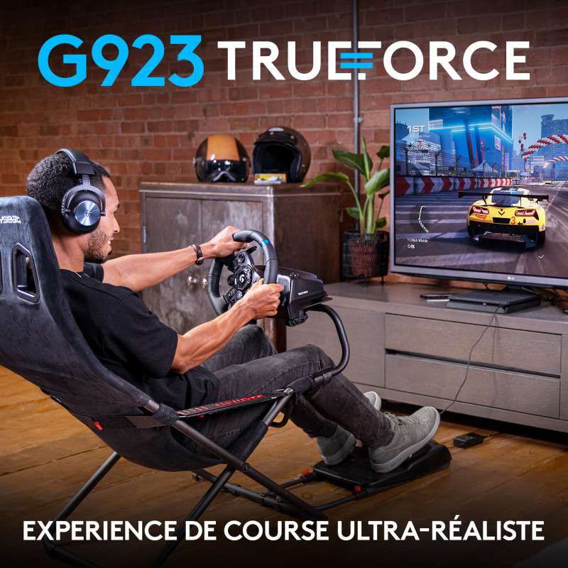Volant de course avec pédales Logitech G G923 pour PC / PlayStation 4 & 5 - Logitech - photo 3