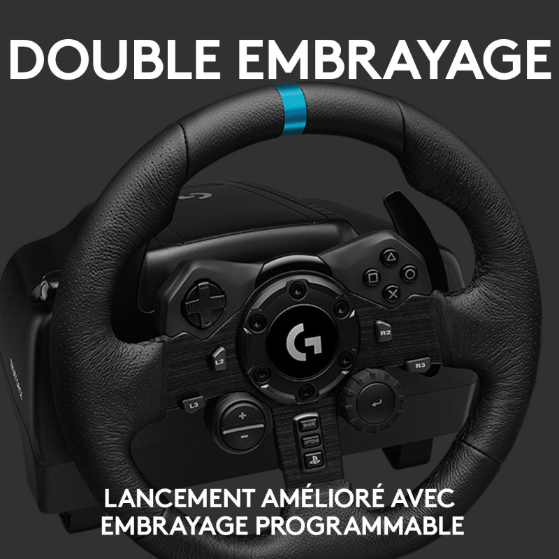 Volant de course avec pédales Logitech G G923 pour PC / PlayStation 4 & 5 - Logitech - photo 4