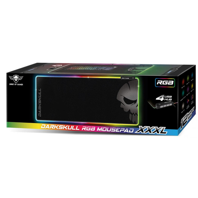Tapis de souris Spirit of gamer Darksull Taille XXXL + Hub USB 4 ports - Spirit of Gamer - photo 2