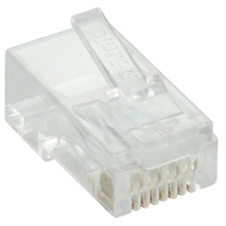 100x Connecteurs modulaire RJ45 UTP Cat6 / Transparent - photo 3