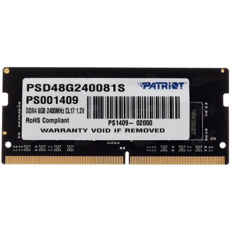 Barette Mémoire Patriot Signature SO-DIMM DDR4 CL17 / 8 Go / 2400MHz - photo 2