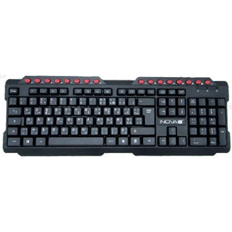 Clavier USB MultiMedia Nova NT-K8113M Azerty + Bilingue - photo 2