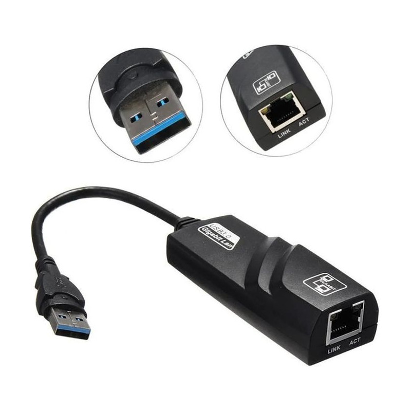 Adaptateur Réseau USB vers Ethernet Gigabit 10/100/1000 Mbps - photo 3