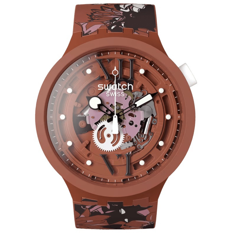 MONTRE MIXTE SWATCH CAMOFLOWER COTTON SB05C100 - photo 1