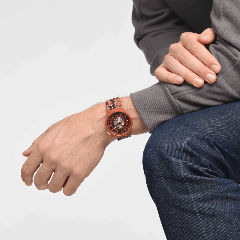 MONTRE MIXTE SWATCH CAMOFLOWER COTTON SB05C100 - photo 4