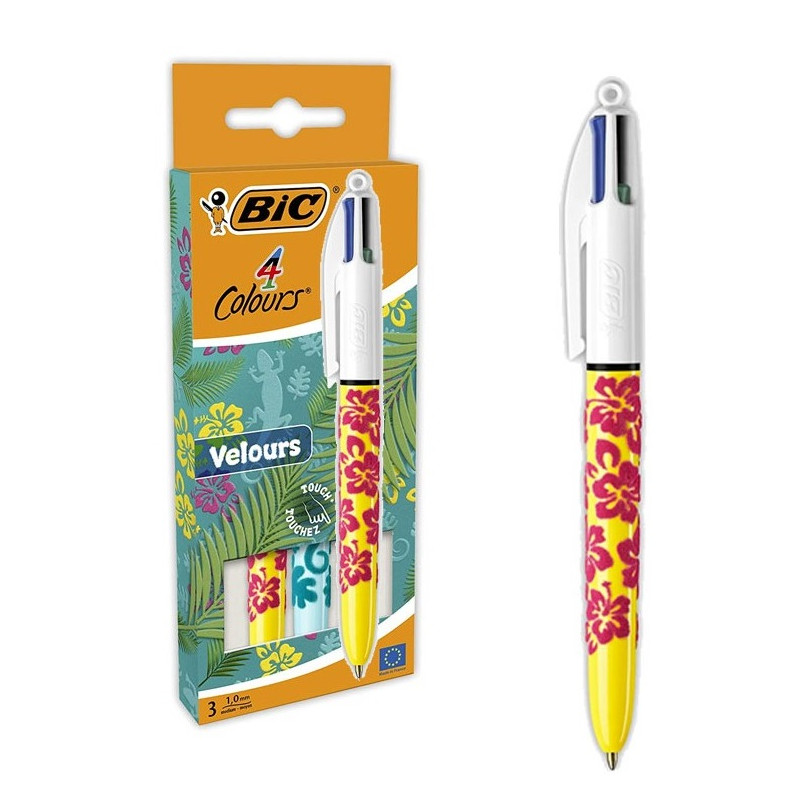 Stylo BIC 4 Couleurs Velours - photo 1