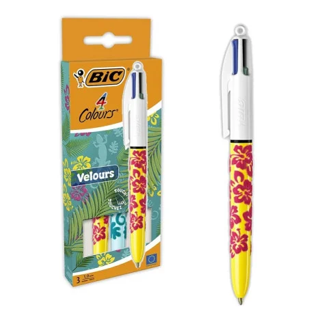 Stylo BIC 4 Couleurs Velours - photo 3