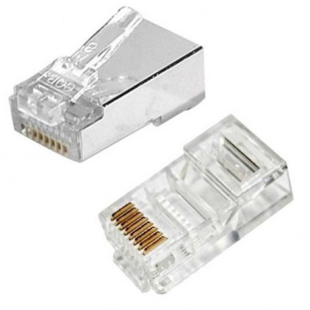 Lot de 100 Connecteurs RJ45 Cat 5 UTP - photo 3