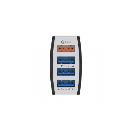 Chargeur Allume-cigare de voiture 48 W / 4X USB / 7A / Noir - photo 5
